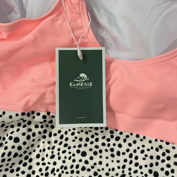 **Eomenie** One Piece Swimsuit Tummy Control Slimming Bathing Suit Cutout Large - Picture 6 of 6